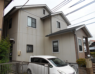 愛知県春日井市W様_外壁屋根塗装工事_施工前外観画像