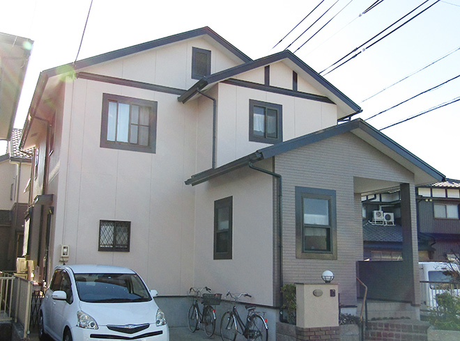 愛知県春日井市W様_外壁屋根塗替え工事_施工後全景写真
