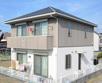 愛知県春日井市O様_外壁塗装工事_施工前外観画像