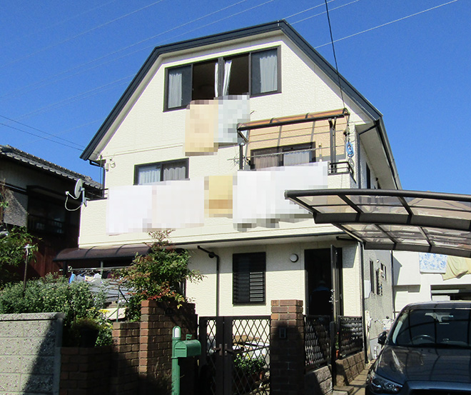 愛知県春日井市O様_外壁屋根塗替え工事_施工後全景写真