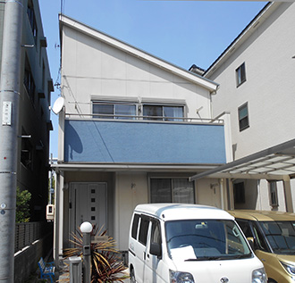 愛知県名古屋市H様_外壁屋根塗装工事_施工前外観画像