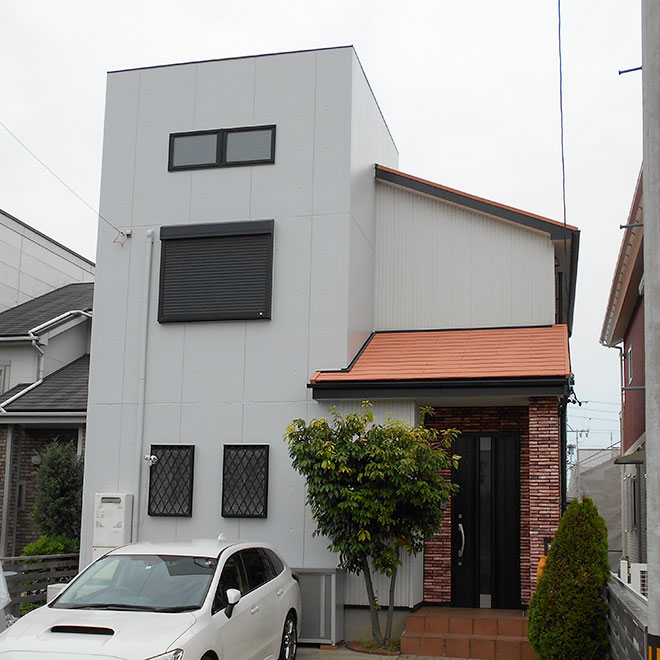 愛知県春日井市M様_外壁屋根塗装工事_施工後全景写真_株式会社麻布