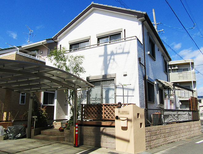 愛知県小牧市T様_外壁屋根塗装工事_施工後全景写真_株式会社麻布