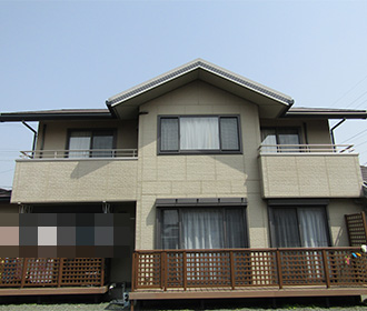愛知県豊川市H様_外壁塗装工事_施工前外観画像_株式会社麻布