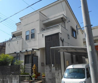 愛知県名古屋市O様_外壁塗装工事_施工前外観画像_株式会社麻布