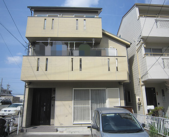 愛知県一宮市F様_外壁屋根塗装工事_施工前外観画像