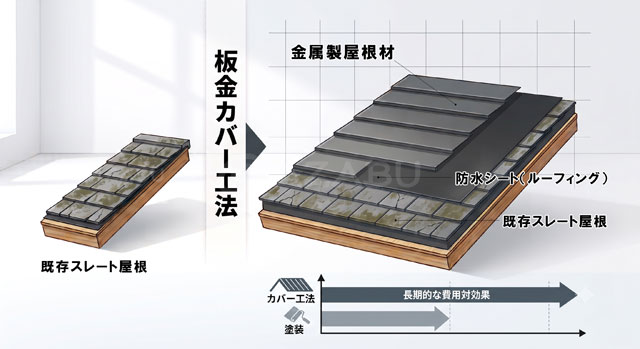屋根「板金カバー工法」のメリットとデメリット